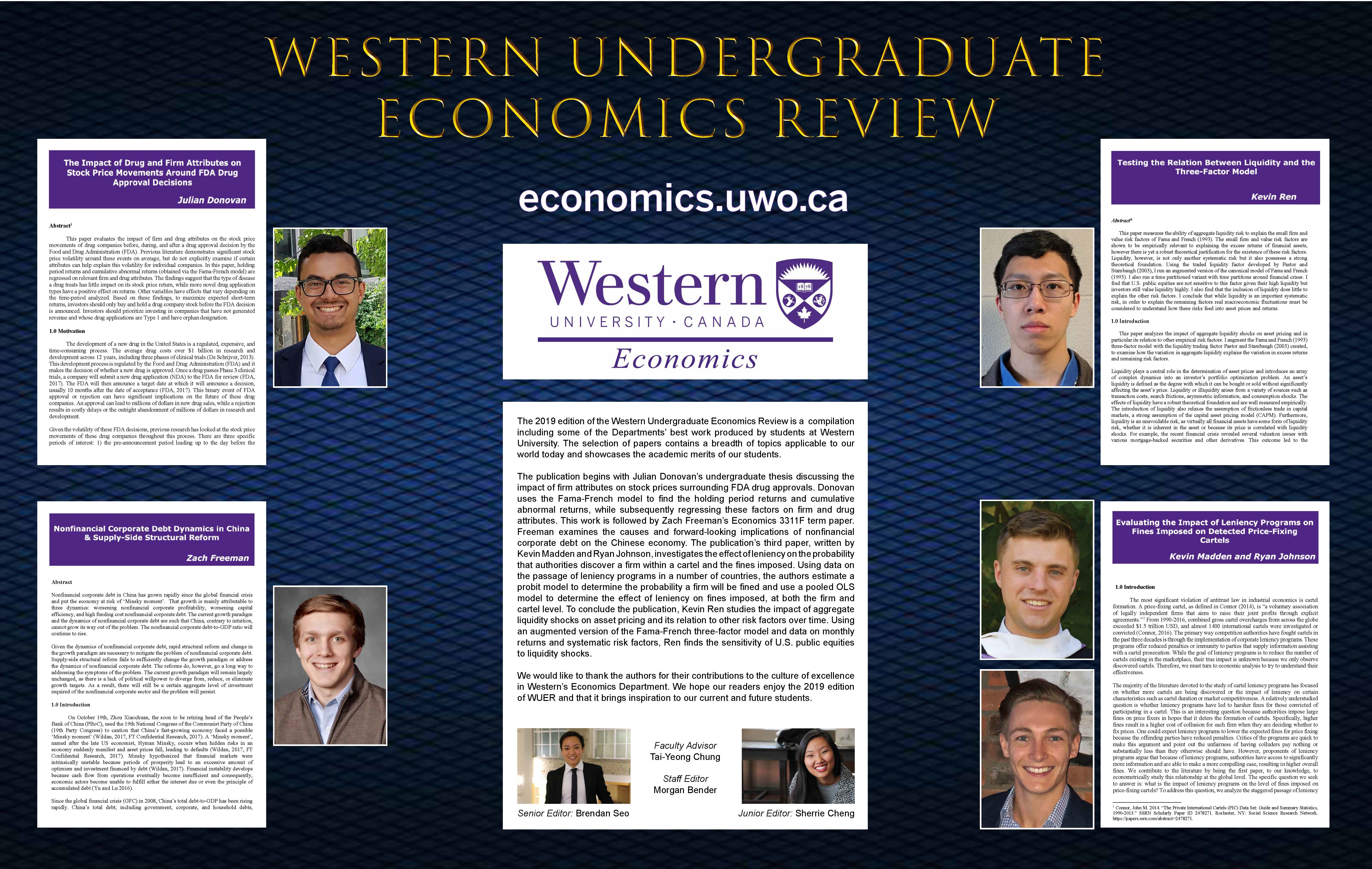Western Undergraduate Economics Review 2019